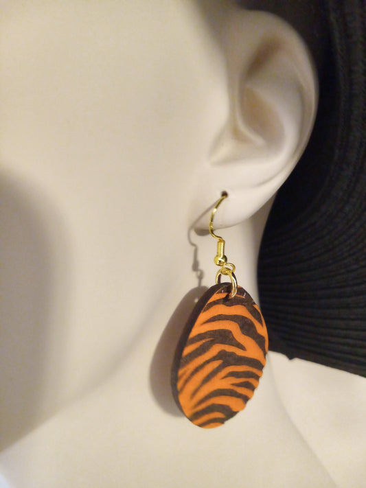 (0108) Bengal tiger earrings