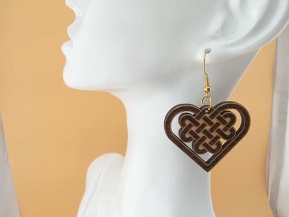 Celtic love knot earrings