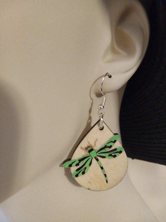 Hand painted teardrop dragonfly