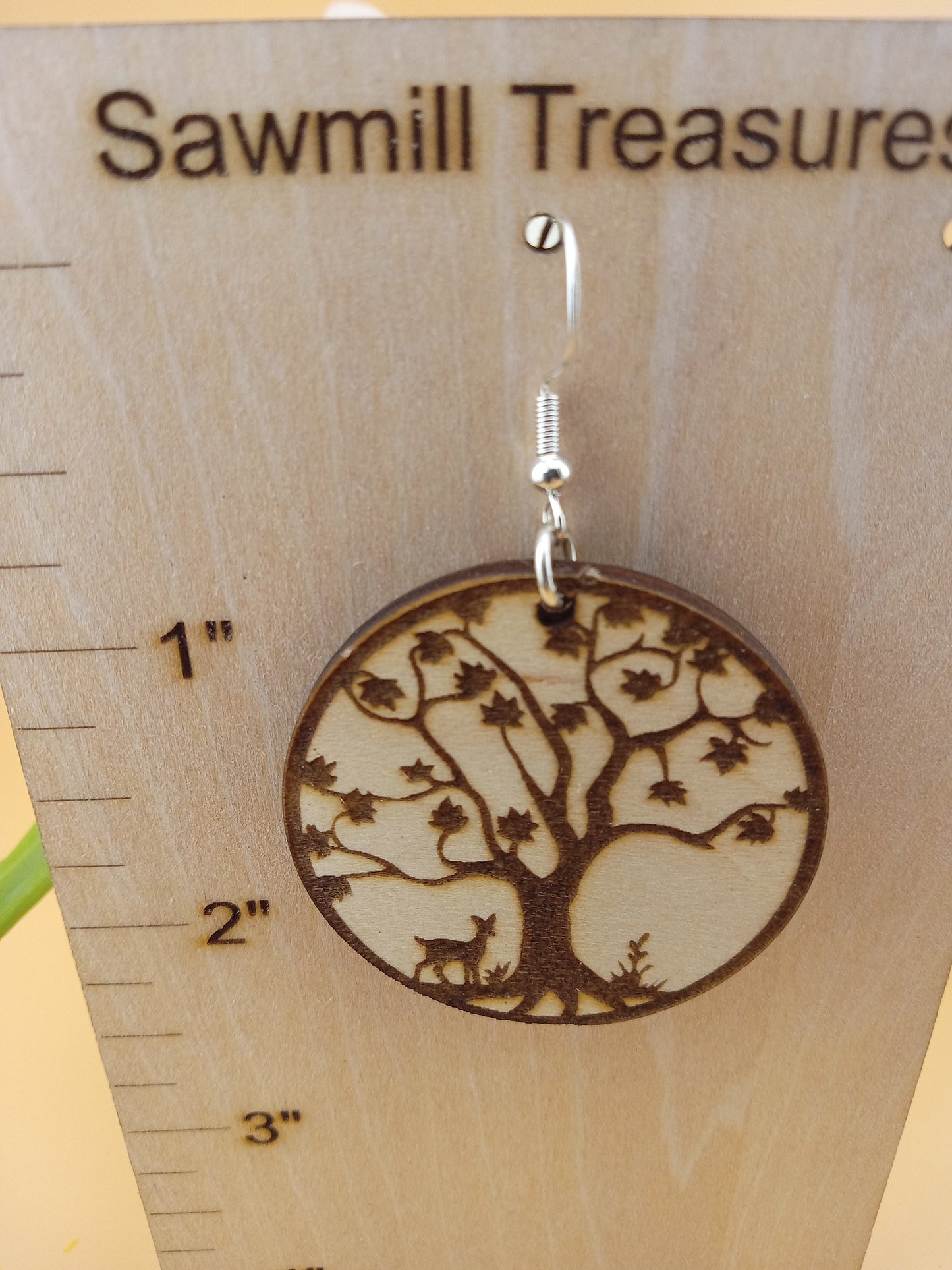 Tree of life dangle earrings