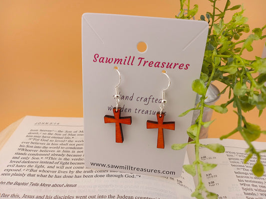 Cross earrings