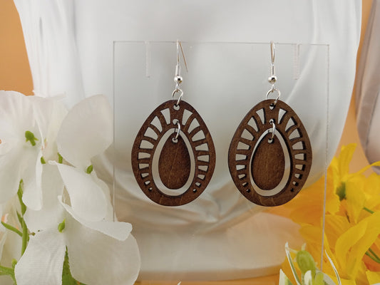 Nested teardrop earrings