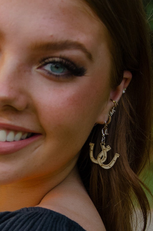 Lucky horseshoe earrings